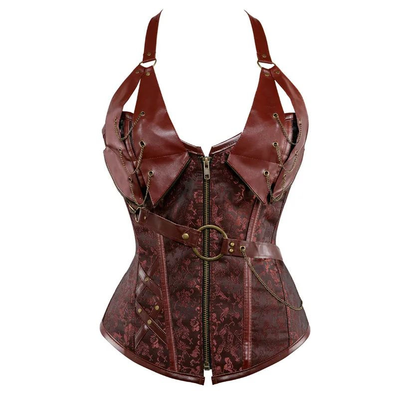Boning Corset Steel - Sapubonva steampunk giyim kadın artı boyutu