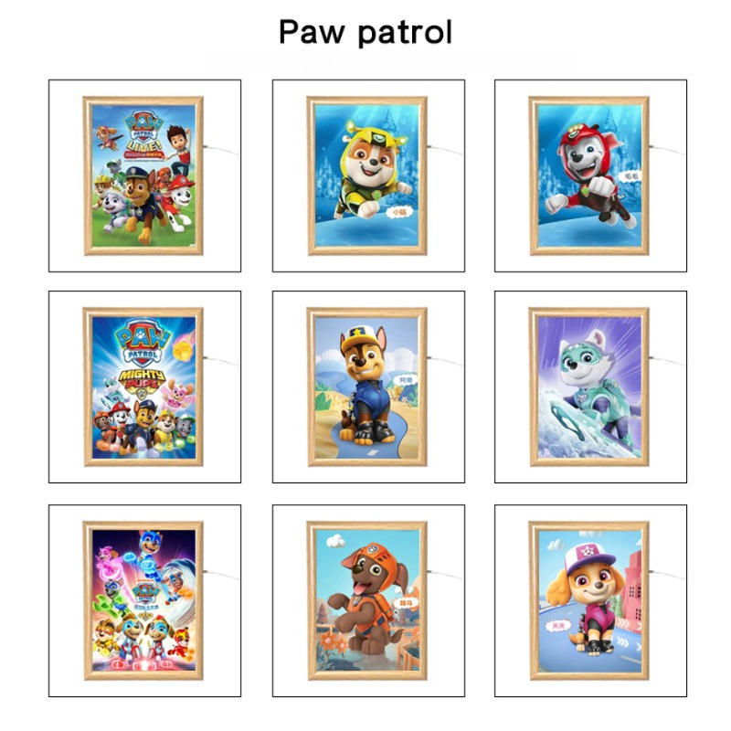 Cosplay Prop Painting - Paw Patrol Karikatür LED Gece Lambası