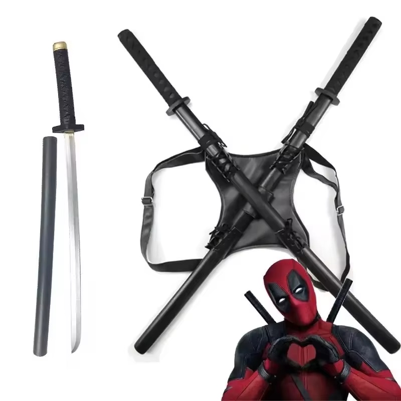 Cosplay Prop Katana - 2025 Yeni 61cm Deadpool Katana PU