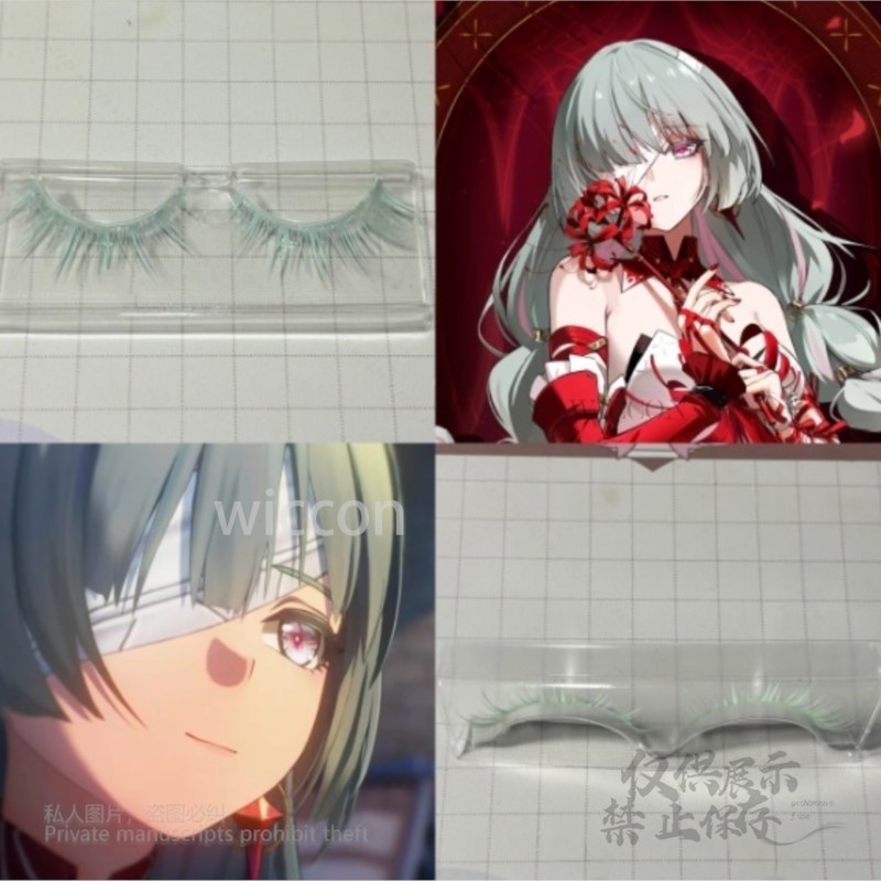 Prop For Cosplay - Anime Phrolova Cosplay Peruk Yeşil Pembe