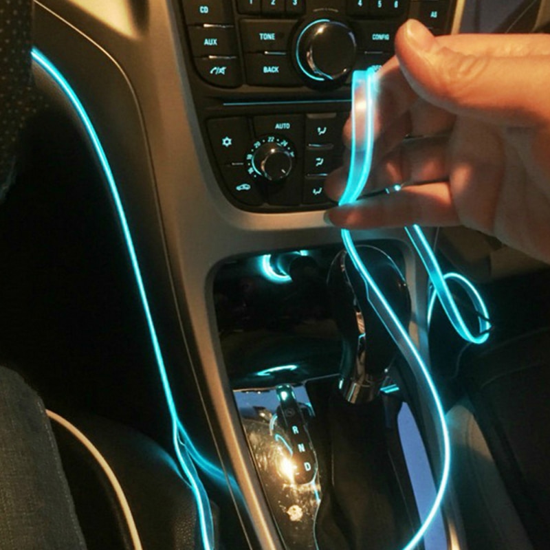 Led El Wire - 5m araba iç atmosfer aydınlatma LED