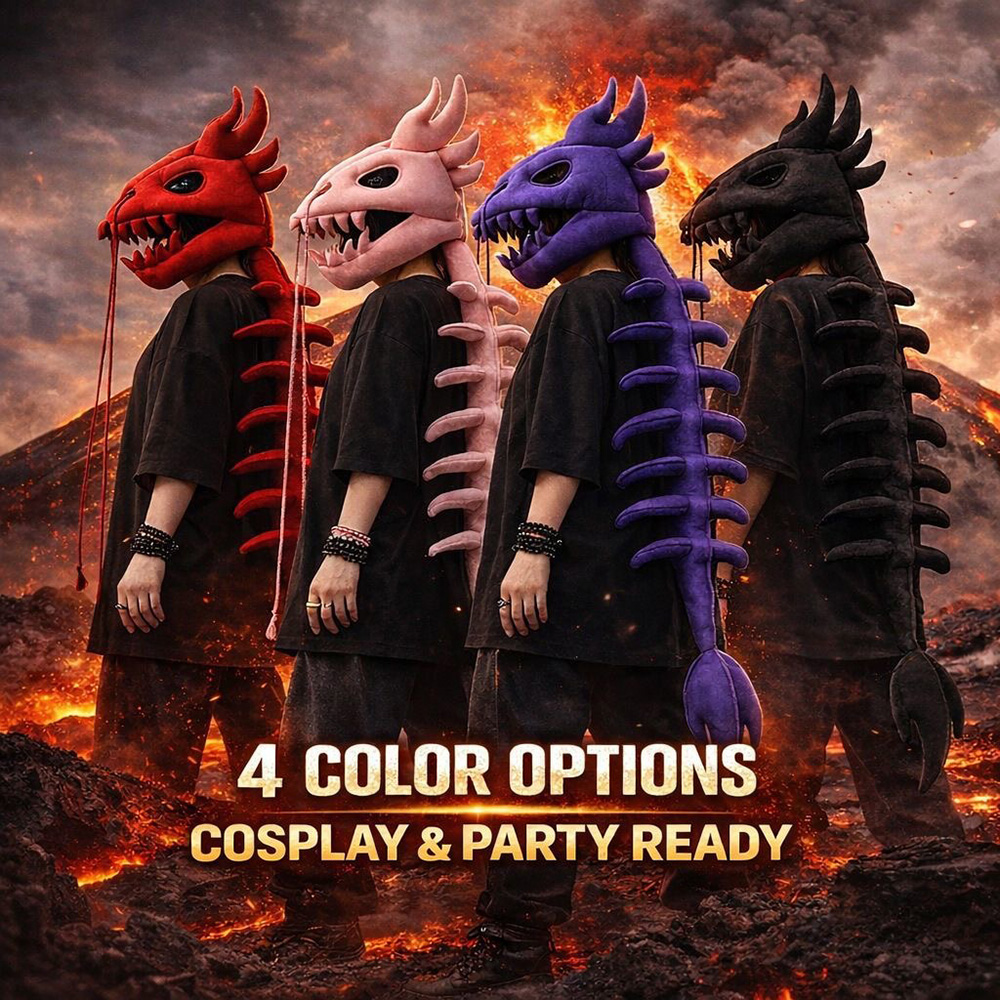 Dinozor İskeleti Peluş Başlık  - Free Cosplay Prop Patterns incelemesi ve fiyatı