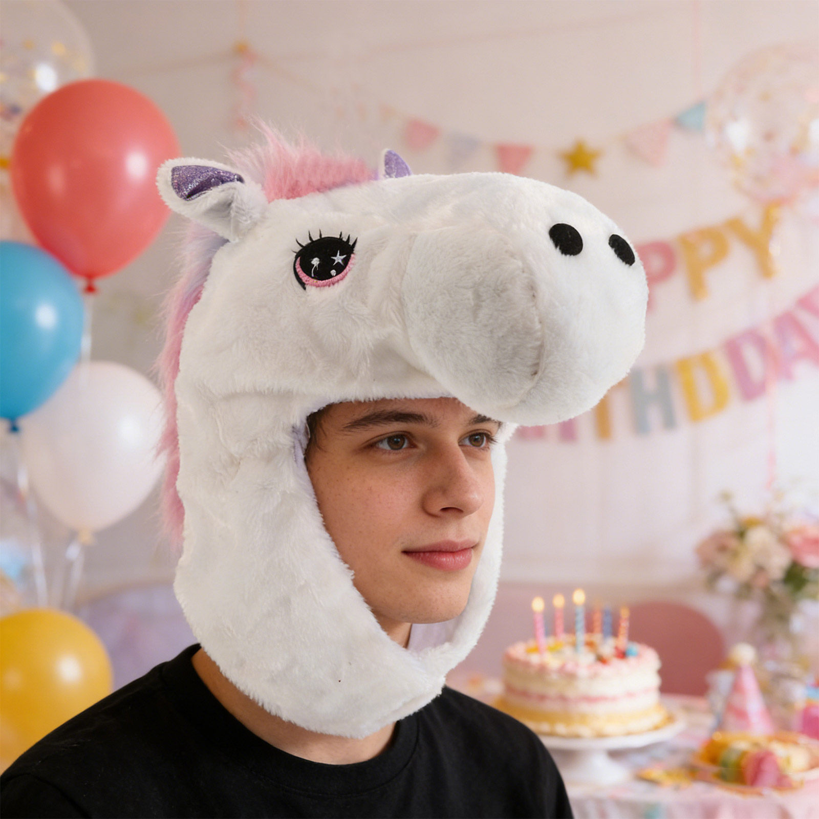 Komik Unicorn Şapkası Gökkuşağ - Cosplay Prop Designer incelemesi ve fiyatı